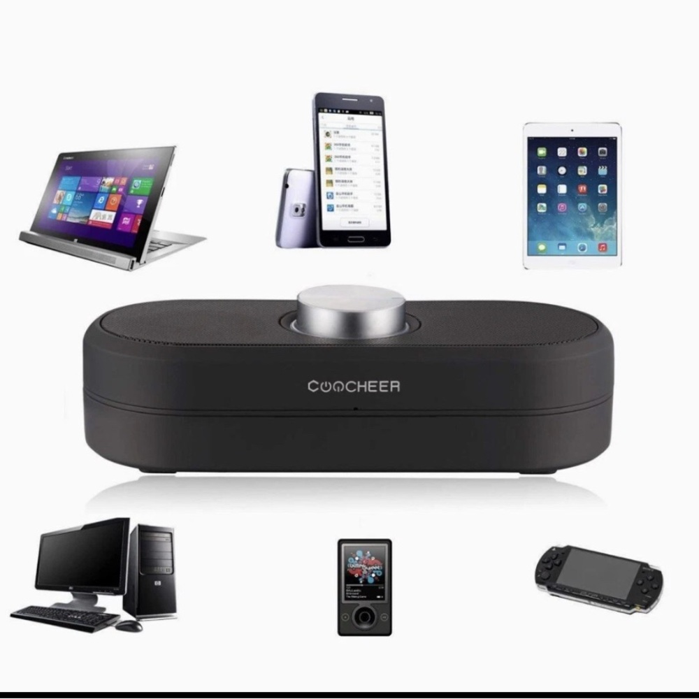 Coocheer Wireless Bluetooth Speaker For Portable Cellphone Speaker HD Sound Bass